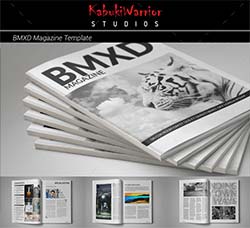 indesign模板－商业杂志(通用型/20页)：BMXD Magazine Template